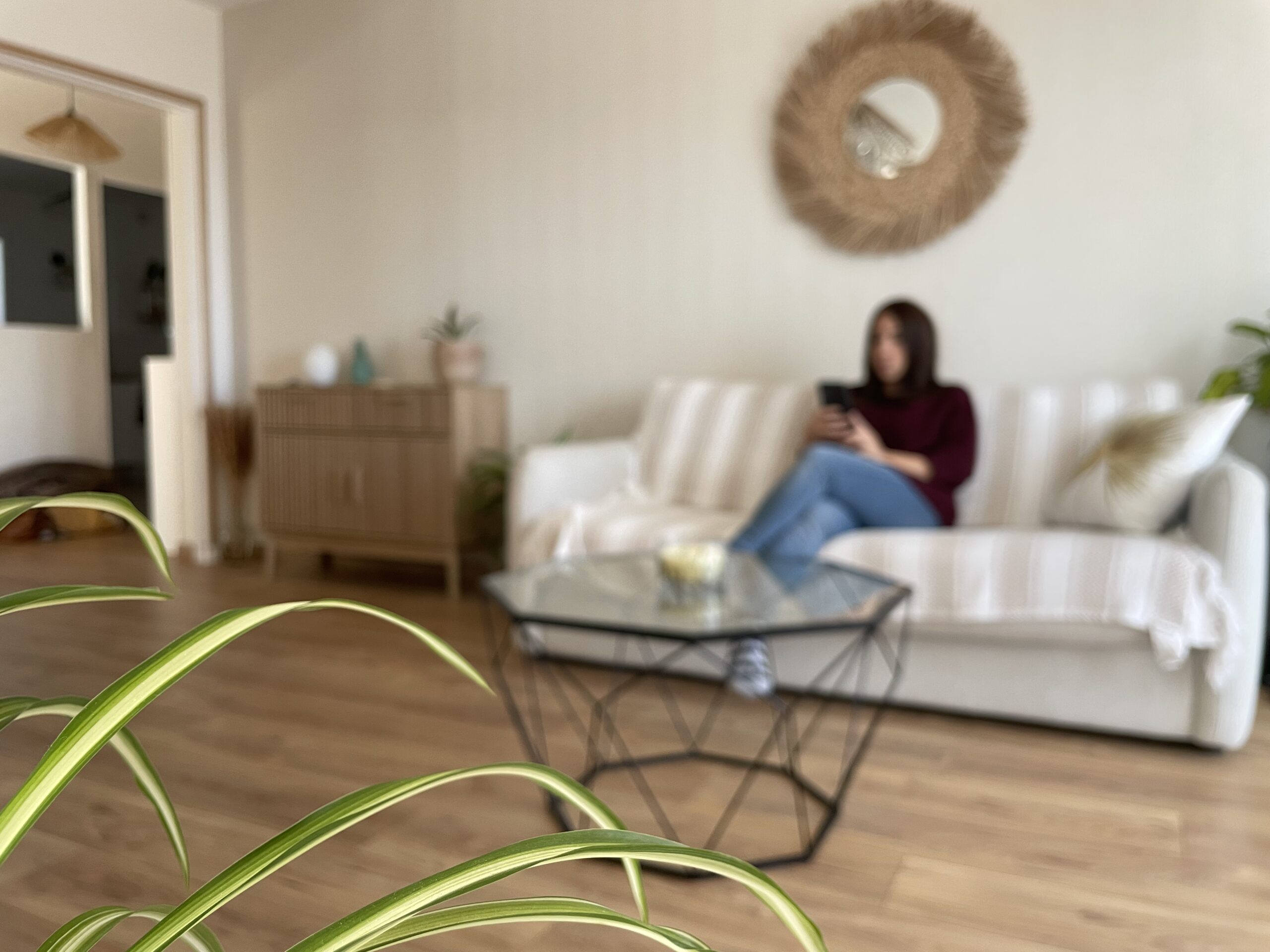 Rénovation décoration appartement plancher ambiance naturelle décoratrice Var Toulon