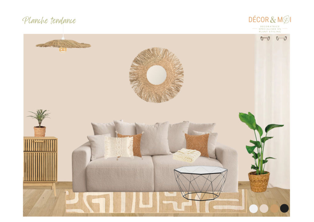 planche tendance salle à manger ambiance bohème